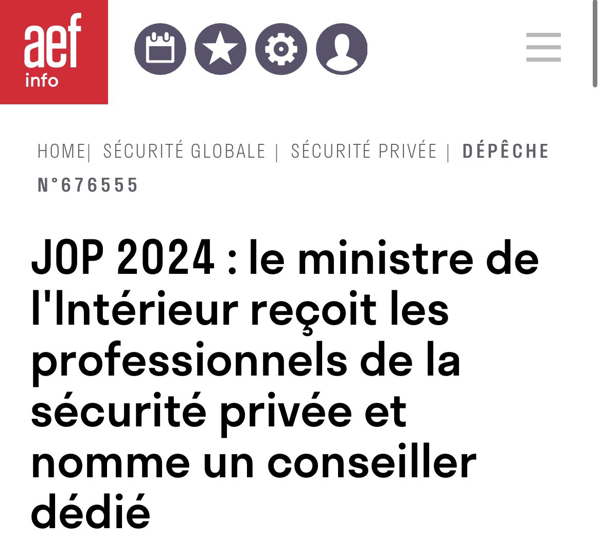 GFarde's tweet photo. Enfin un conseiller ministériel à la sécurité privée ! 

12 ans que la profession l’attendait !

Gageons que le continuum de sécurité nationale en sortira renforcé. https://t.co/J9RBVrtHoM