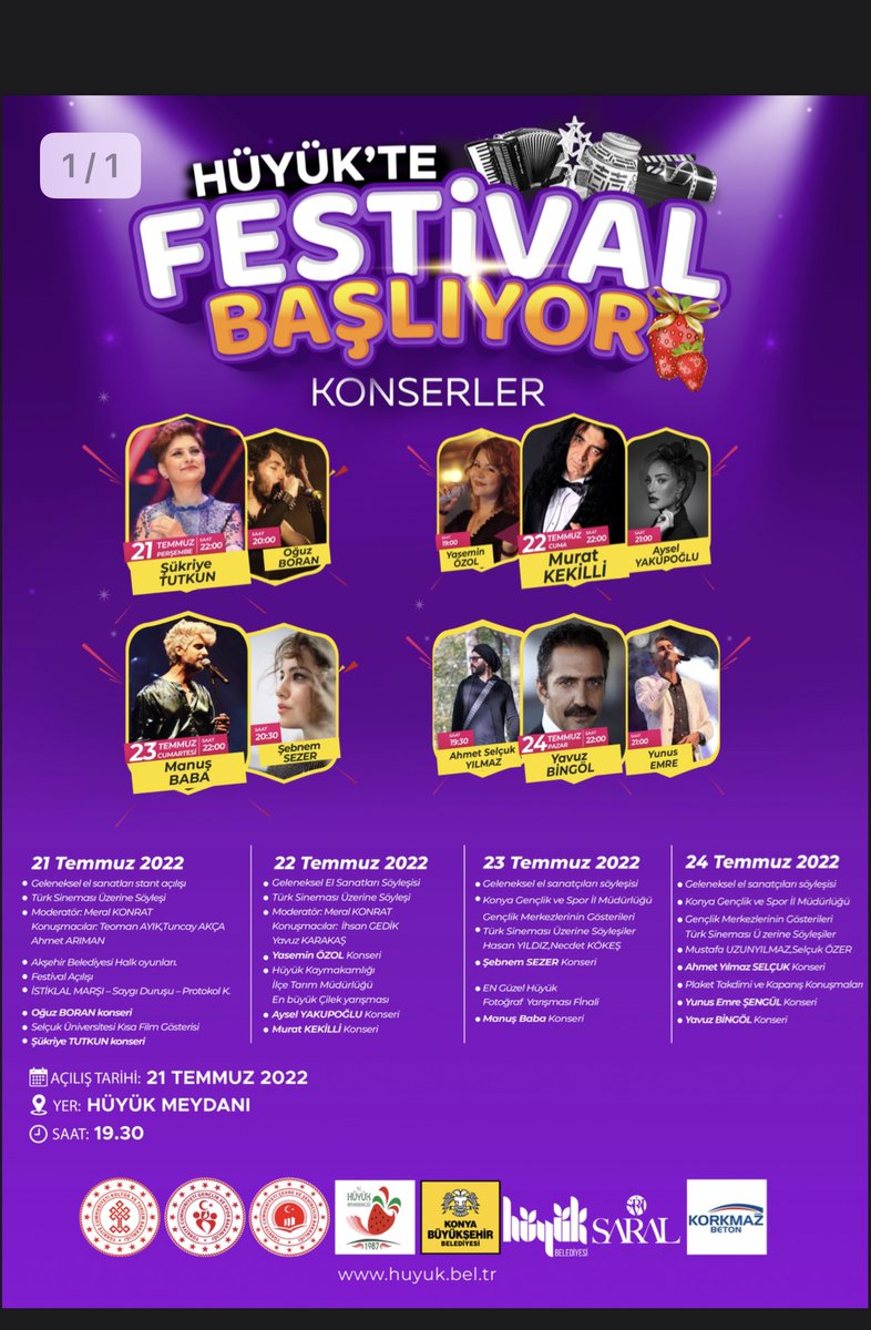 #HüyükteFestivalBaşladı #BaşkanMehmetÇiğdem