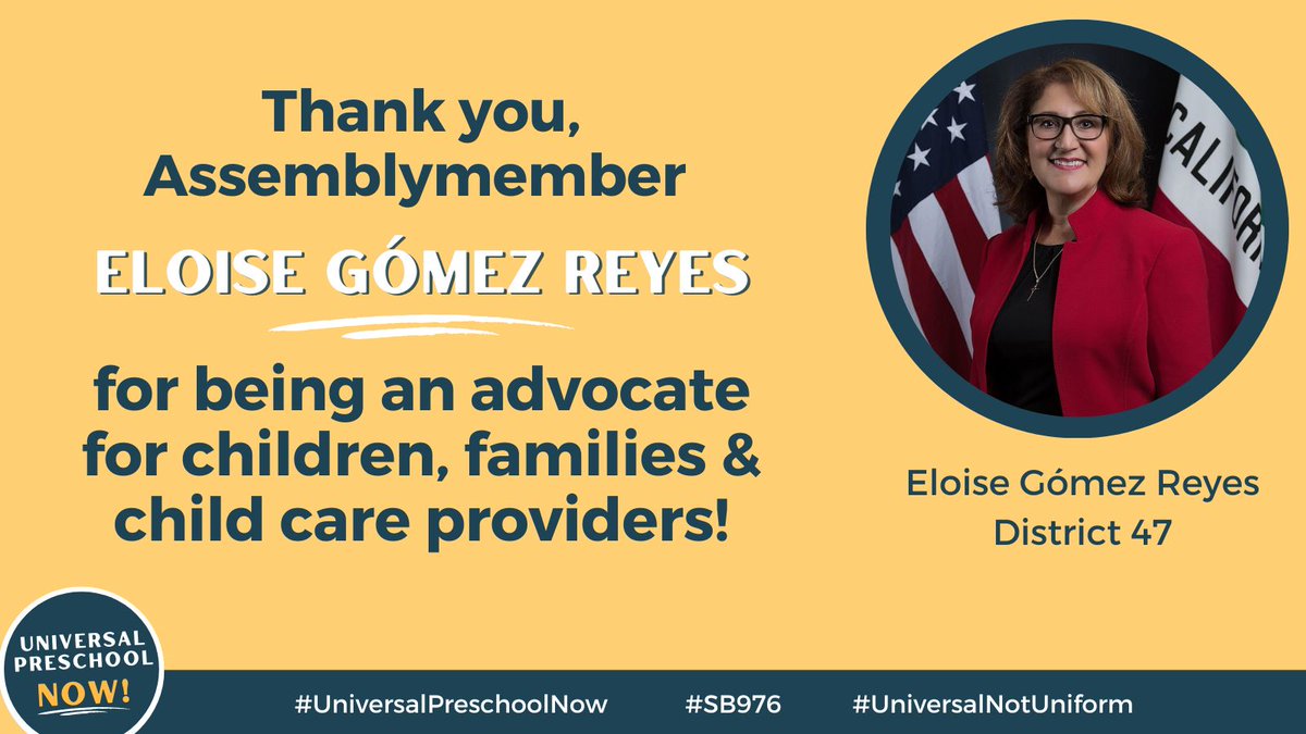 UPNowCoalition's tweet photo. Huge thanks to @AsmReyes47 for supporting#SB976 and a mixed-delivery child care system that meets the needs of our diverse California families! https://t.co/l9tLckS7mN
