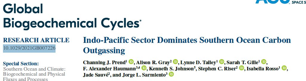 Kenatmbari's tweet photo. @SOCCOMProject papers examine the zonal asymmetry of CO2 outgassing in the So. Ocn. Prend et al focus on inter-basin differences in deep-mixing https://t.co/AgtkCV9T2s.  Chen, Haumann et al examine controls on deep pCO2 https://t.co/7icLlbrA5x. @GO_BGC  @bgc_argo https://t.co/RLwY7rVdL6