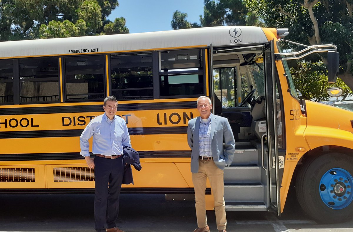NARUC's tweet photo. What were your favorite #NARUCSummer22 moments? Did you hop on the electric school bus?  @MPSCBrentBailey, @Lmateosantos, @_TPhillips_, and members from @MarylandPSC,  @PUCOhio,  @MichiganPSC, 
 Arkansas PSC &amp; others took a spin. @ELPCenter @LionElectricCo #CleanRide4Kids https://t.co/F2nP7sy6r3