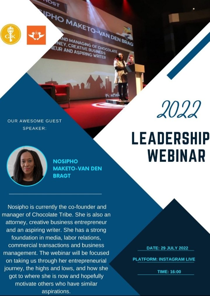 GoldenKeyUJ's tweet photo. Hey Goldies✨

You are encouraged to join us on our instagram live as we give you a full view what it means to be a leader with our guest speaker Nosipho Maketo-Van Den Bragt.

Set your reminders, because you do not want to miss this one!

🔔 29 July 2022 - 4pm

#yesgk
#gksa https://t.co/hHWYzHWfGx