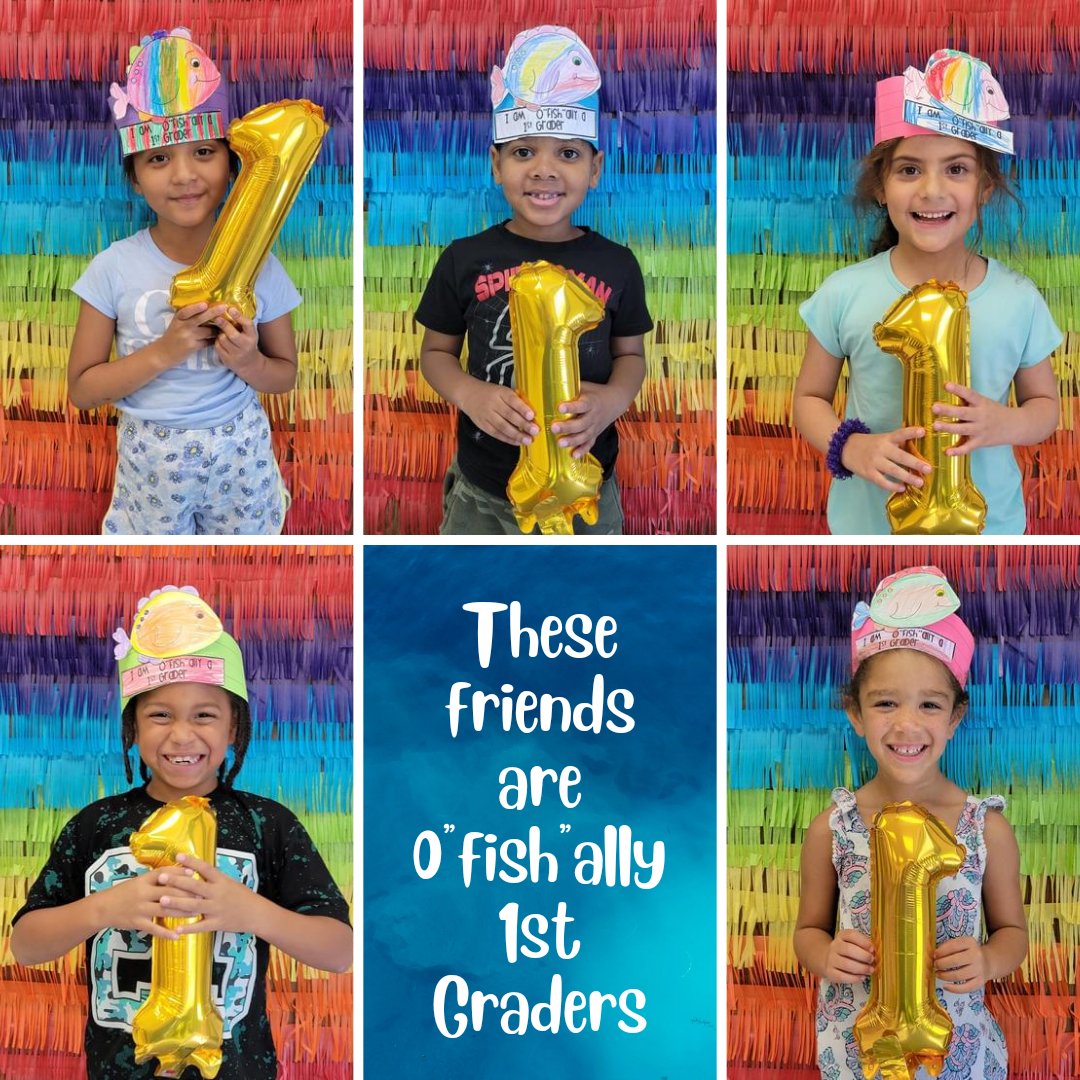 That's a wrap on Summer 2022 Elevate, these adorable friends are O'FISH'ALLY 1ST GRADERS!!! We have had so much fun and learned so much this summer!!! #firstgradeheretheycome #unstoppableroos #sresroos #roohoo #fcpselevate