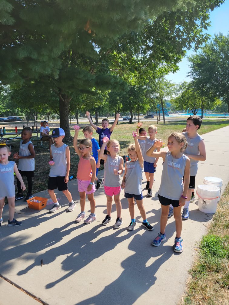 herdrunning's tweet photo. These kids are tough! We are proud of their energy and effort this week! They all improved on the “Challenge Lap” on the last day of camp! https://t.co/FRQeWDe7bT
