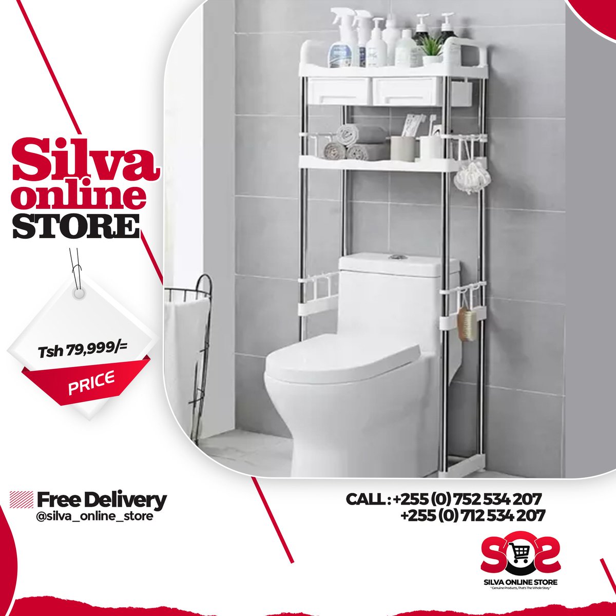 _SoSLLC's tweet photo. With Clean & Organized Bathroom,Generate Life Changing Ideas!
Stainless Steel Toilet Rack For Tsh. 79,999/= Only.
~
Call/Whatsapp: 0752 534 207 or 0712 534 207
Free delivery in DSM and pay on delivery.
#silvaonlinestore #toilet #toiletrack #bathroom #bathroomdecor #onlineshop https://t.co/vYpshlLnN8