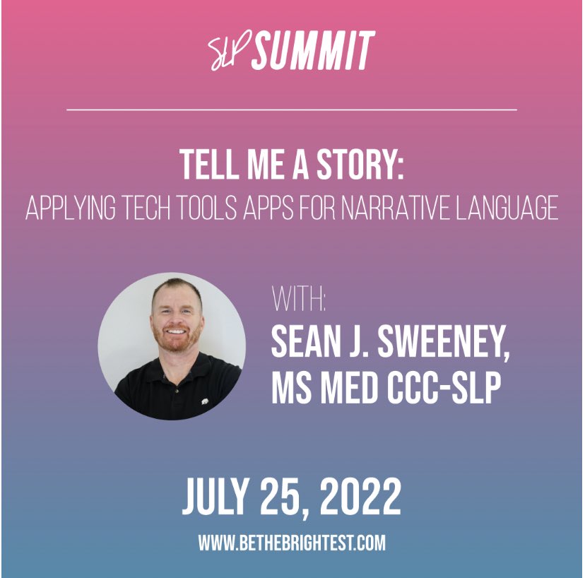 Free course next Monday (recording available after, CEUs at small fee) as part of an awesome online conference. So proud to be part of this SLP Summit! bethebrightest.com/conferences/sl…