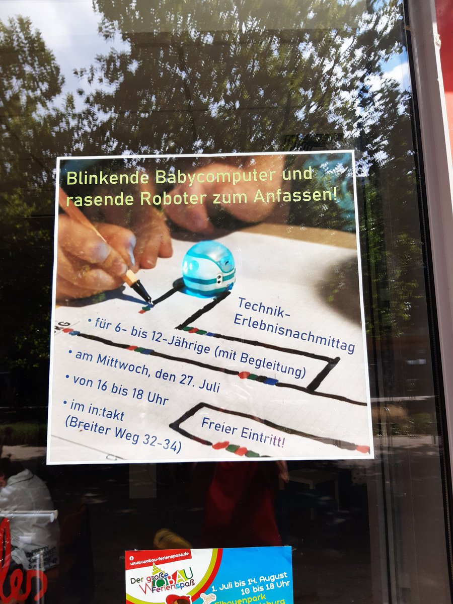 Unser Plakat zum #TechnikErlebnisNachmittag hängt auch schon im <a href="/intaktmagdeburg/">in:takt</a> auf dem Breiten Weg in der <a href="/Ottostadt/">Ottostadt Magdeburg</a>.
#MagdeMINT #MINTmachen