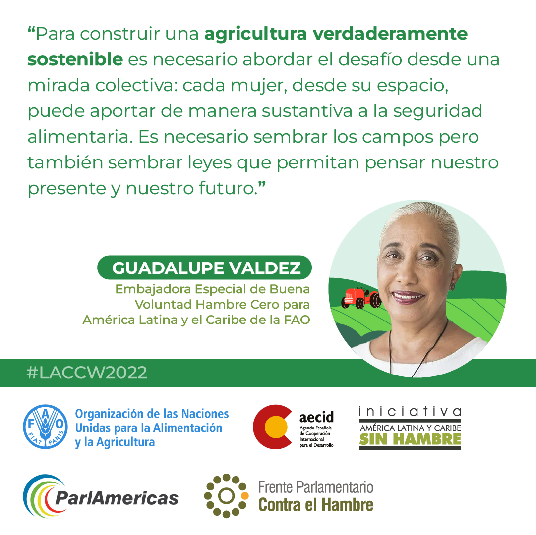 ParlAmericas's tweet photo. El martes, ParlAmericas, @ALCsinhambre y @FAO organizaron un evento paralelo para explorar estrategias legislativas para sistemas agroalimentarios sostenibles y equitativos. 

Para más información sobre la participación de ParlAmericas en #LACCW2022 👉 https://t.co/JPJ2IkpQzV https://t.co/oBYf9EMvYs