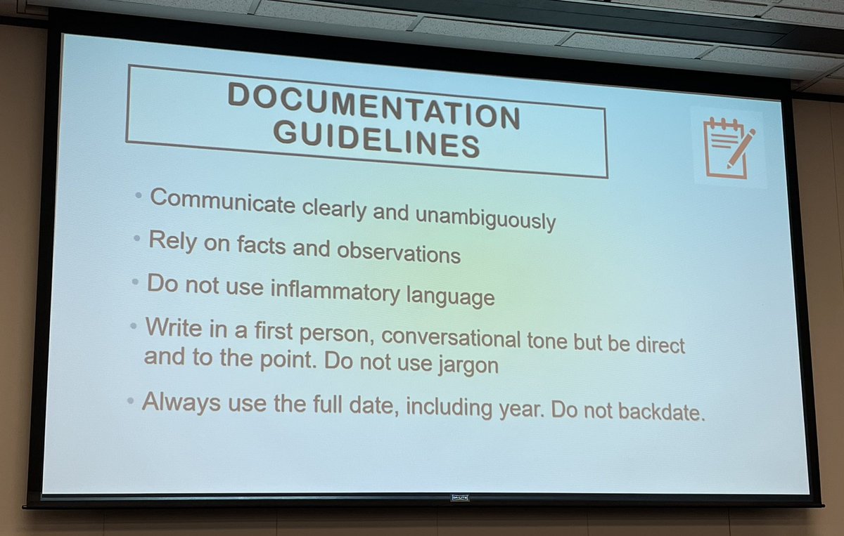 LeaderRepeater's tweet photo. From @rllaneso: Documentation Guidelines
#APConf22
@R4Leaders @rachelwalex
#ProfessionalLearning #LeadershipDevelopment
#LifeLongLearner https://t.co/whrBxYvtrc