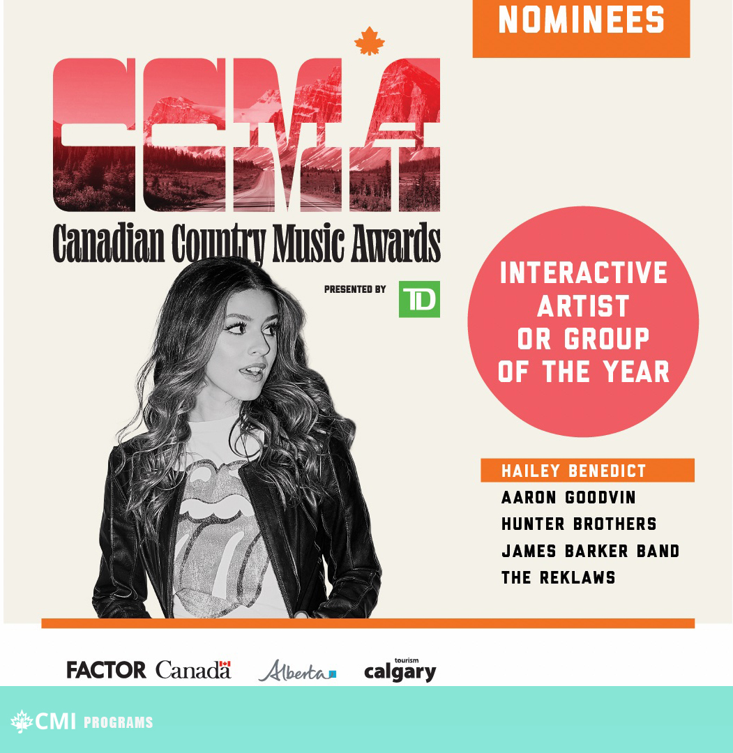 CMincubator's tweet photo. Huge congrats to @thatsmehaileyb, @donaldamero and @aaronpollockmusic for making it to the final round of #CCMA nominations. We've crossed our fingers for the past #AEWEST, #CMIAE and #CMIAM program participants. 🤞
See you at the @ccmaofficial awards!
#CMIsupported https://t.co/btTSuZUs7f
