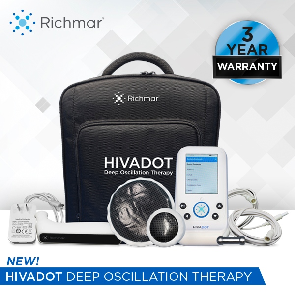 The HIVADOT comes with multiple accessories including 3 different heads, lead wires, and a carrying case. Ask your rep for more information today!