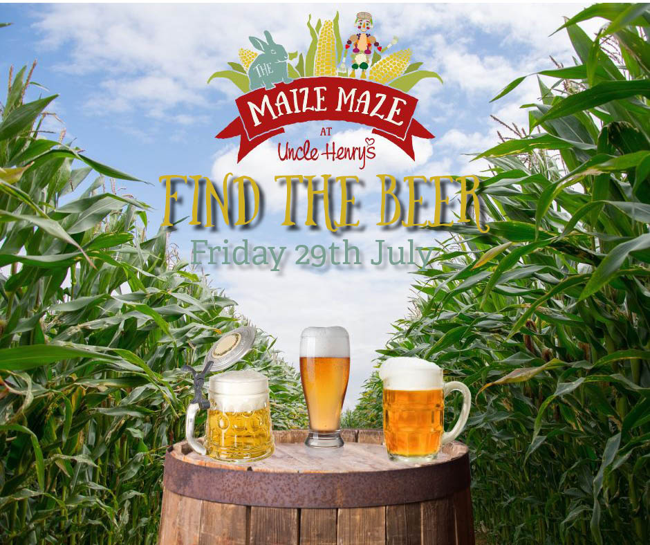 Something for the grown ups to enjoy!

@unclehenrysLinc have teamed up with @fabcraftbeer for an evening of beer tasting and BBQ 🍻🍔

Test your navigation skills and find a selection of different beers dotted around the Maize Maze.

Find out more here 👇
unclehenrys.co.uk/news-and-event…