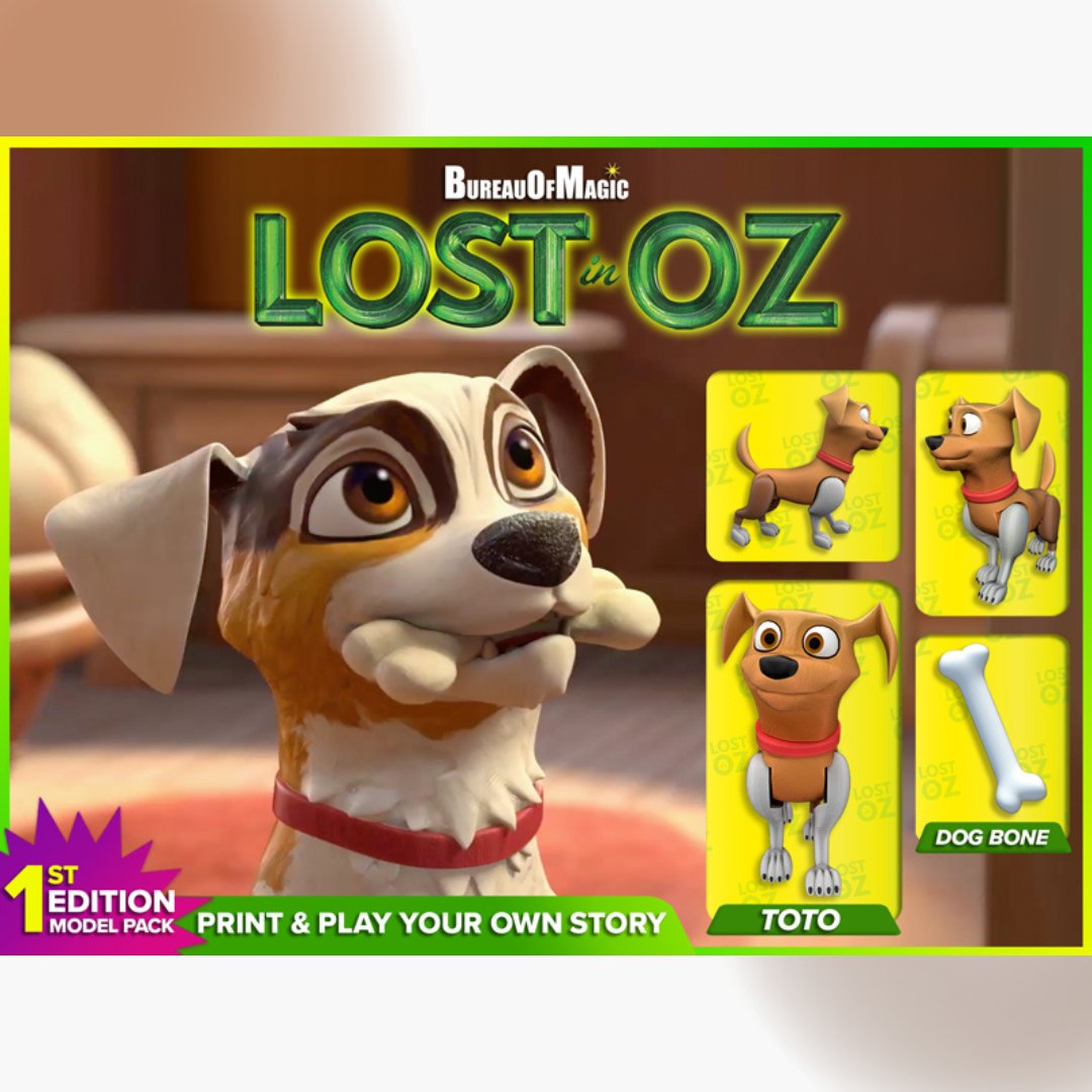 In the wreckage of a plan gone wrong, Dorothy and Toto team up with an unlikely friend. Will they make it out safe?

That's your story to tell! Print and play your way. Tell your own Ozian stories <a href="/toybox_labs/">Toybox Labs</a>!
shop.make.toys/Lost_In_Oz
(Photo @Huehughes)
#Toybox3dprinter #lostinoz
