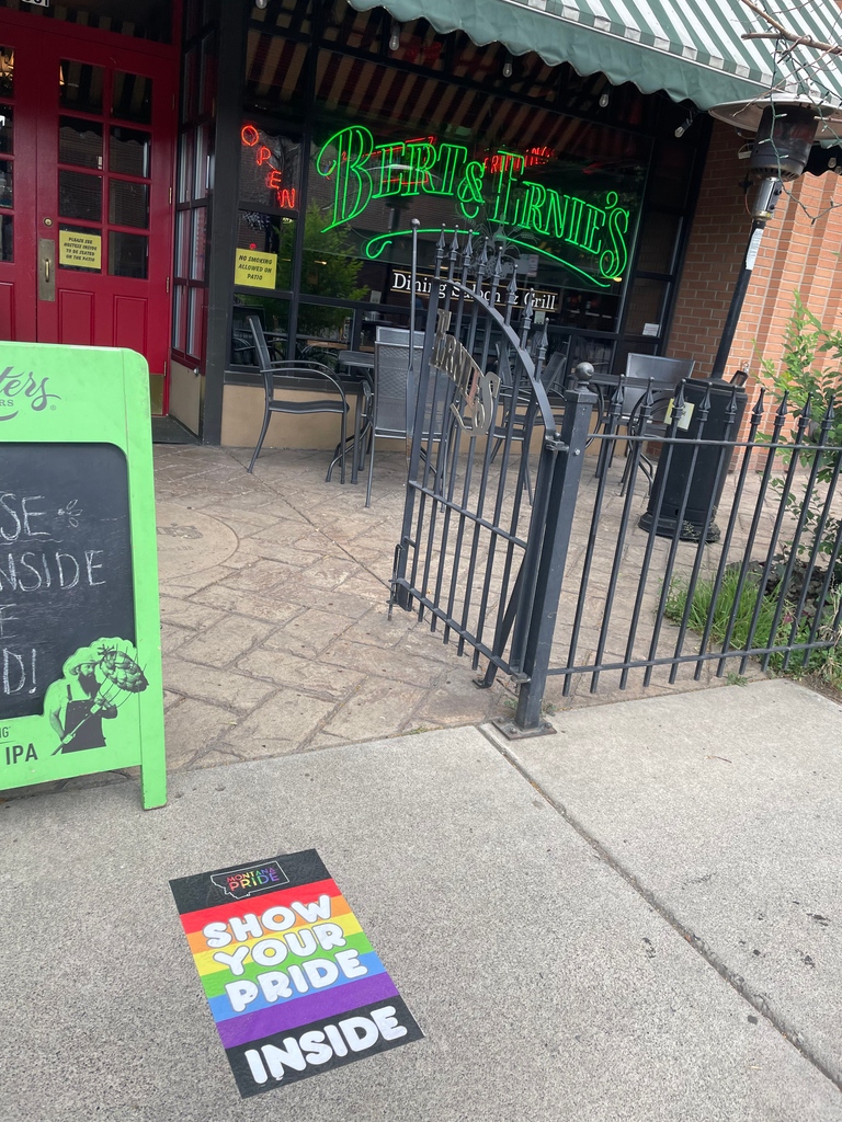 montanaprideorg's tweet photo. Don't forget to eat!  Go show your pride at Bert &amp; Ernie's!  #montanapride #loveislove #yummy #food #beertaps #wine https://t.co/Z3NQvQuaPY