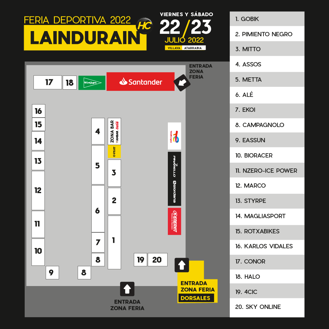 laindurain's tweet photo. ¡Ya está todo preparado para la feria de expositores de LaIndurain!

Viernes 22 de julio, de 17h a 21h.
Sábado 23 de julio, de 11h a 18h. https://t.co/naCQI3OJXH