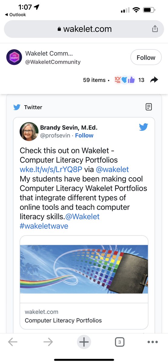profsevin's tweet photo. Super excited to be featured in the @wakelet Wave newsletter as a Feature Highlight! Exciting #wakeletwave #wakelet #wakeletcommunitymember #gettingnoticed #teacher #presenter #techtools https://t.co/JY4jliR276