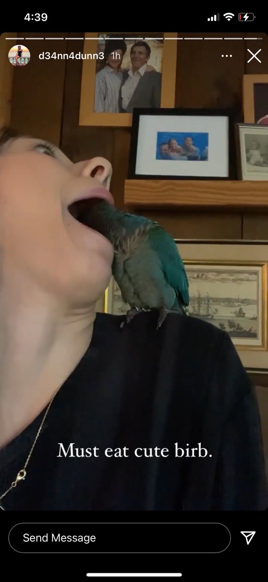 ThaDiceMan's tweet photo. life is tough so here’s a picture of Deanna eating a live birb

it makes me feel better, hope it helps all of you too 🖤 https://t.co/3dEuGSGWEg