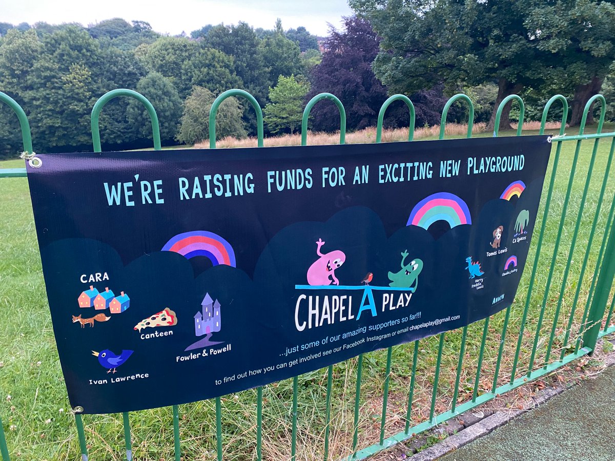 New banner to say Thanks to some of our supporters so far! #chapelallerton #Playground #fundraising #park