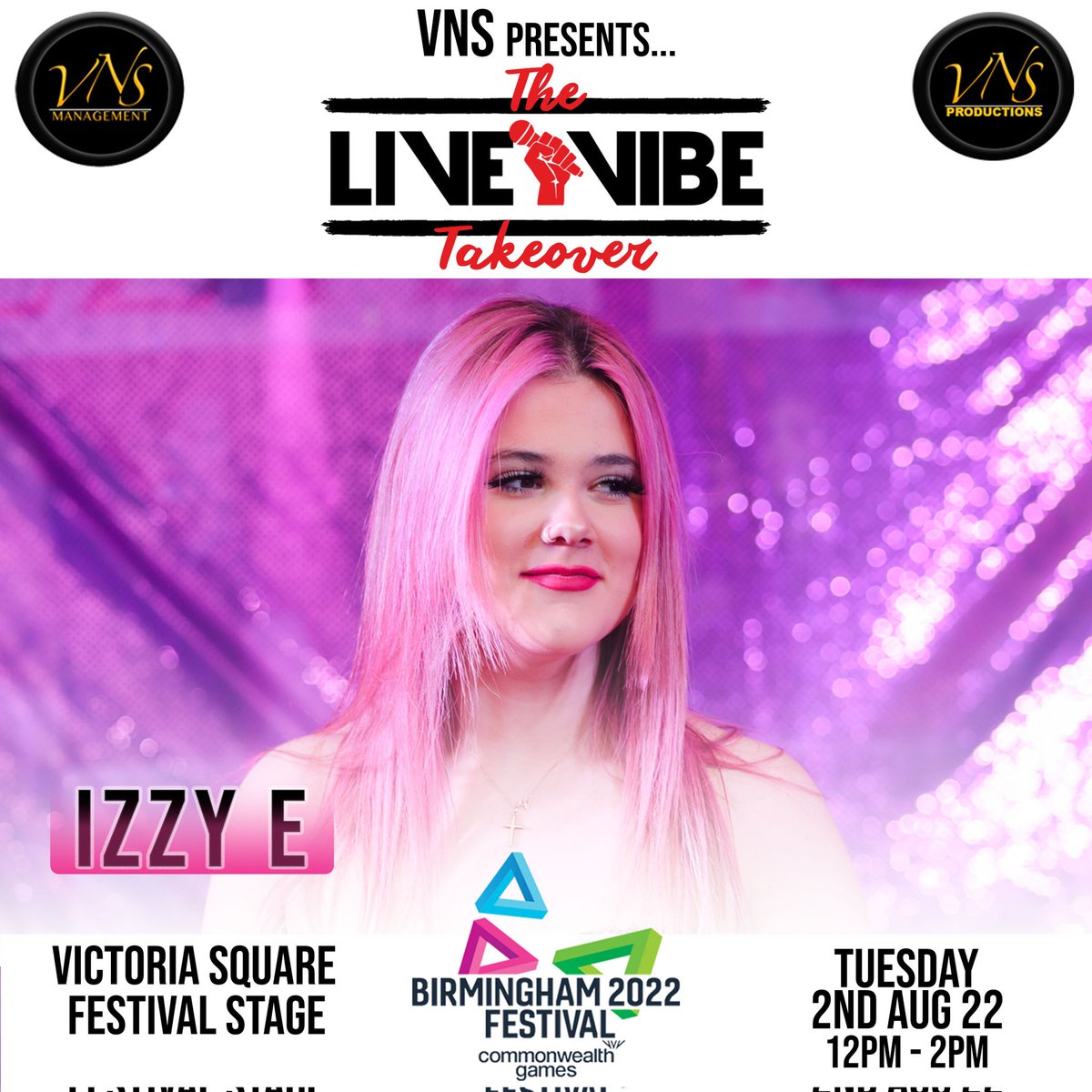I'm proud to announce I will be performing <a href="/VNSManagement/">Vanessa Sinclair</a> <a href="/ItsLiveVibe/">Live Vibe</a> takeover <a href="/Birmingham2022/">Birmingham 2022</a> performing my own songs. Check it out at Victoria Sq, Aug 2nd #Birmingham2022 🔥