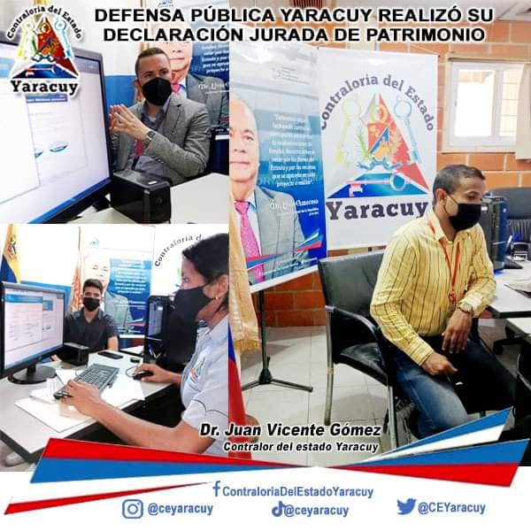 CEYaracuy's tweet photo. Contraloría del Edo. Yaracuy realizó jornada especial de #DJP para funcionarios de #DefensaPúblicaYaracuy. Actividad bajo los lineamientos del Dr. Elvis Amoroso Contralor General de la República y el Dr. Juan Vicente Gómez contralor regional. #OAC #EvitaLaMultaDeclara https://t.co/AePJMspP7K