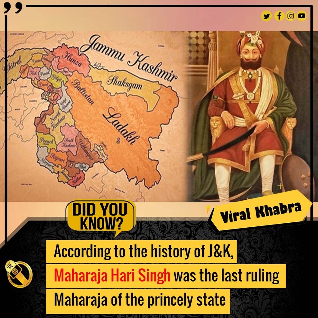 viralkhabra's tweet photo. Did You Know this interesting fact?
.
.
#DidYouKnowVK
#didyouknow #millions #possiblefact #jammu #Kashmir #MaharajaHariSingh #maharaja #jammucity #jammudiaries #jammuandkashmirtourism https://t.co/14jfZsv2A3