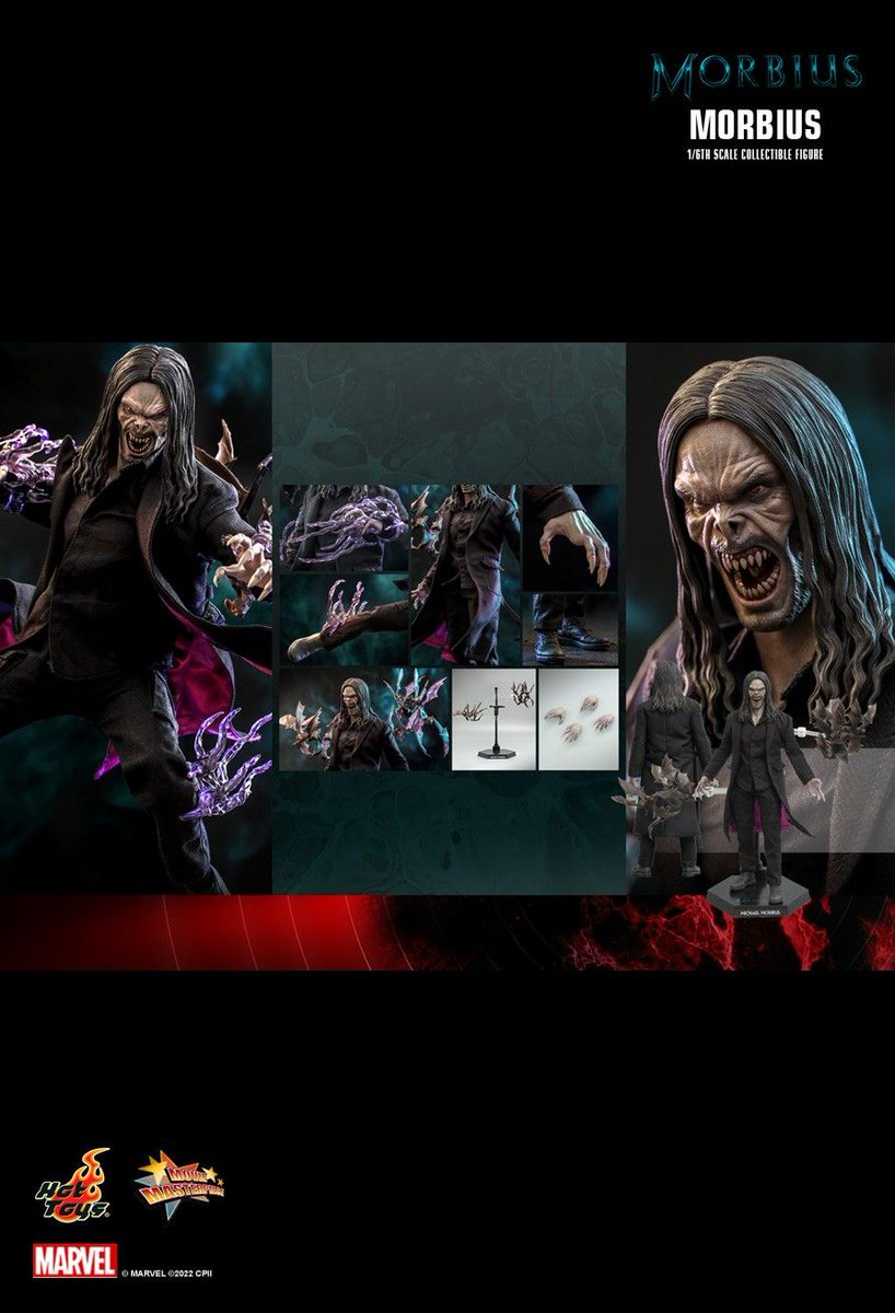 MorbiusUpdates's tweet photo. New look at the #Morbius collectible figure by Hot Toys. 

More details: https://t.co/EGEov5yoes https://t.co/OHO8W8a6M6