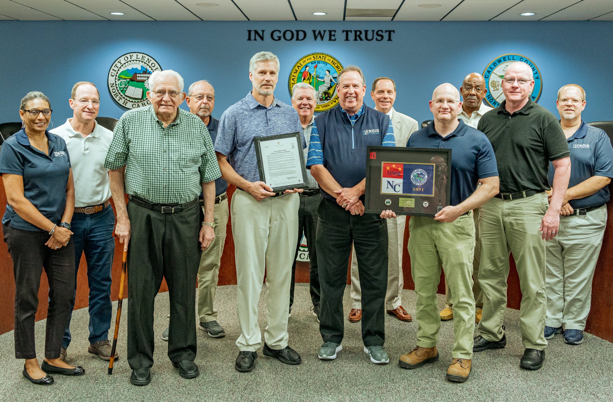 City of Lenoir, NC on Twitter "Council recently honored Central Barber