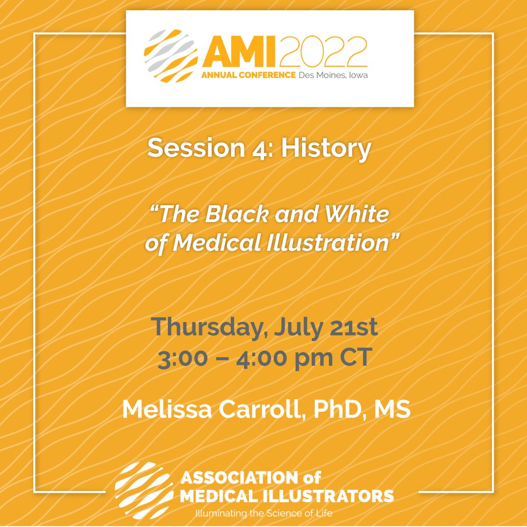 AMIdotorg's tweet photo. Dr. Melissa Carroll's #AMI2022 talk aims to explore the history of medical illustration regarding its role in anatomical education, medical school development, and visual diversity. https://t.co/1USDOsxApk