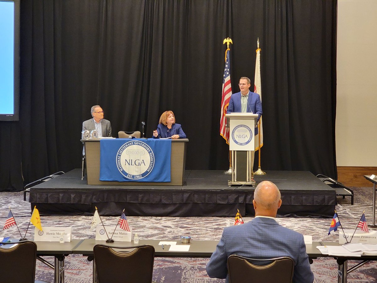 Very proud to hear Lt. Gov. <a href="/AdamGreggIA/">Adam Gregg</a> talk about #Iowa's first in the nation paraeducator registered apprenticeship program at the <a href="/NLGA/">National Lieutenant Governors Association (NLGA)</a>. <a href="/wgu/">Western Governors U.</a> is proud to be partnering with the state to give nearly 150 Iowans a path to teacher licensure. bit.ly/3v7kA6S