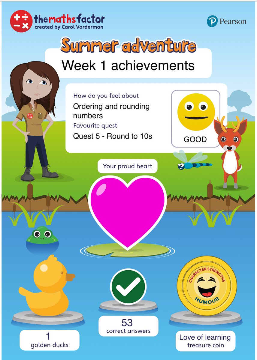 Zehan completed first week of <a href="/themathsfactor/">The Maths Factor</a> #SummerChallenge. Thank you <a href="/carolvorders/">Carol Vorderman</a>