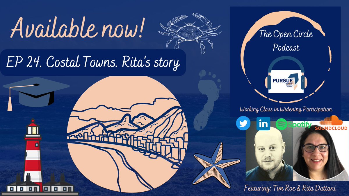 PURSUE2020's tweet photo. 📢EP24 #Costaltowns #TOCP invites @rita_dattani then of @TakeYourPlaceHE @uniofeastanglia to discuss her #livedexperience from #refugee to working in #Wideningparticipation #uniconnect. 🏖️🩴
Tune in here>https://t.co/JD10dLxN6z https://t.co/NBMO7d9dQY
