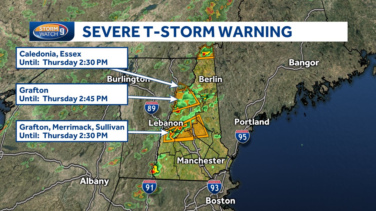 WMUR News 9 Weather on Twitter "WEATHER ALERT Severe Thunderstorm