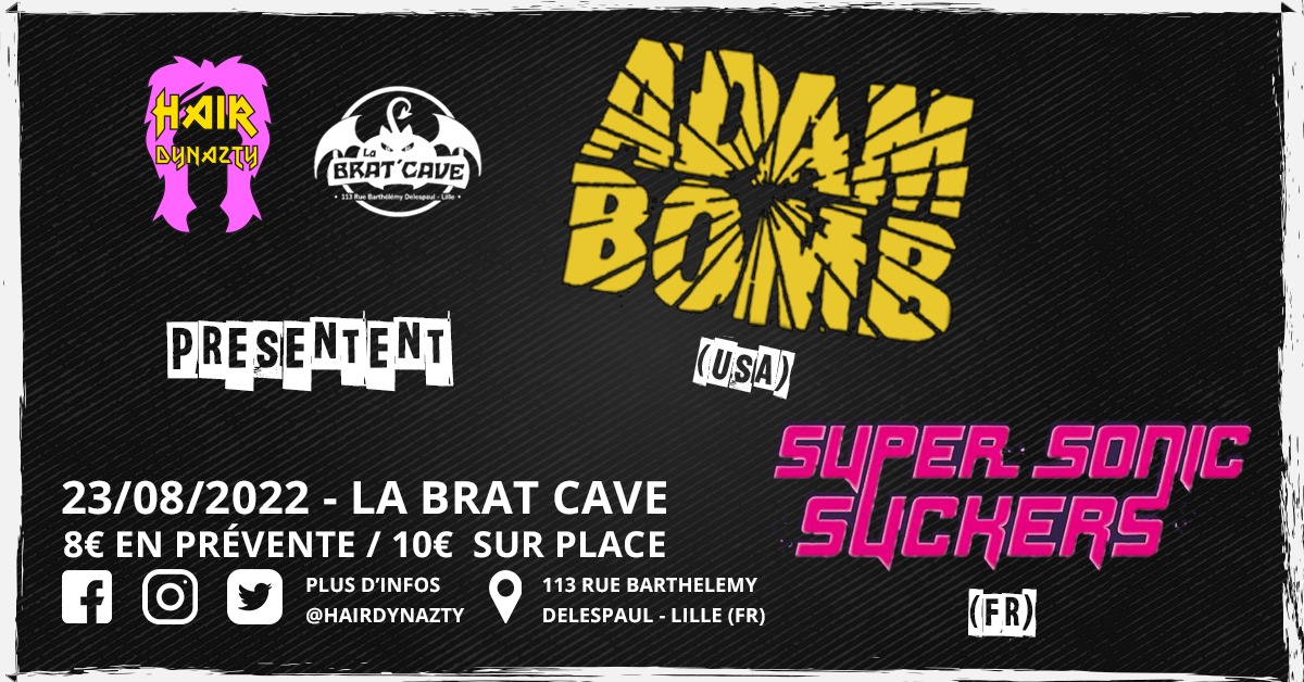 HDynazty's tweet photo. Notre prochain concert!! 
#concert #adambomb #france #lille #show #hardrock #rocknroll #metal #hairmetal https://t.co/qAATDFgdOD