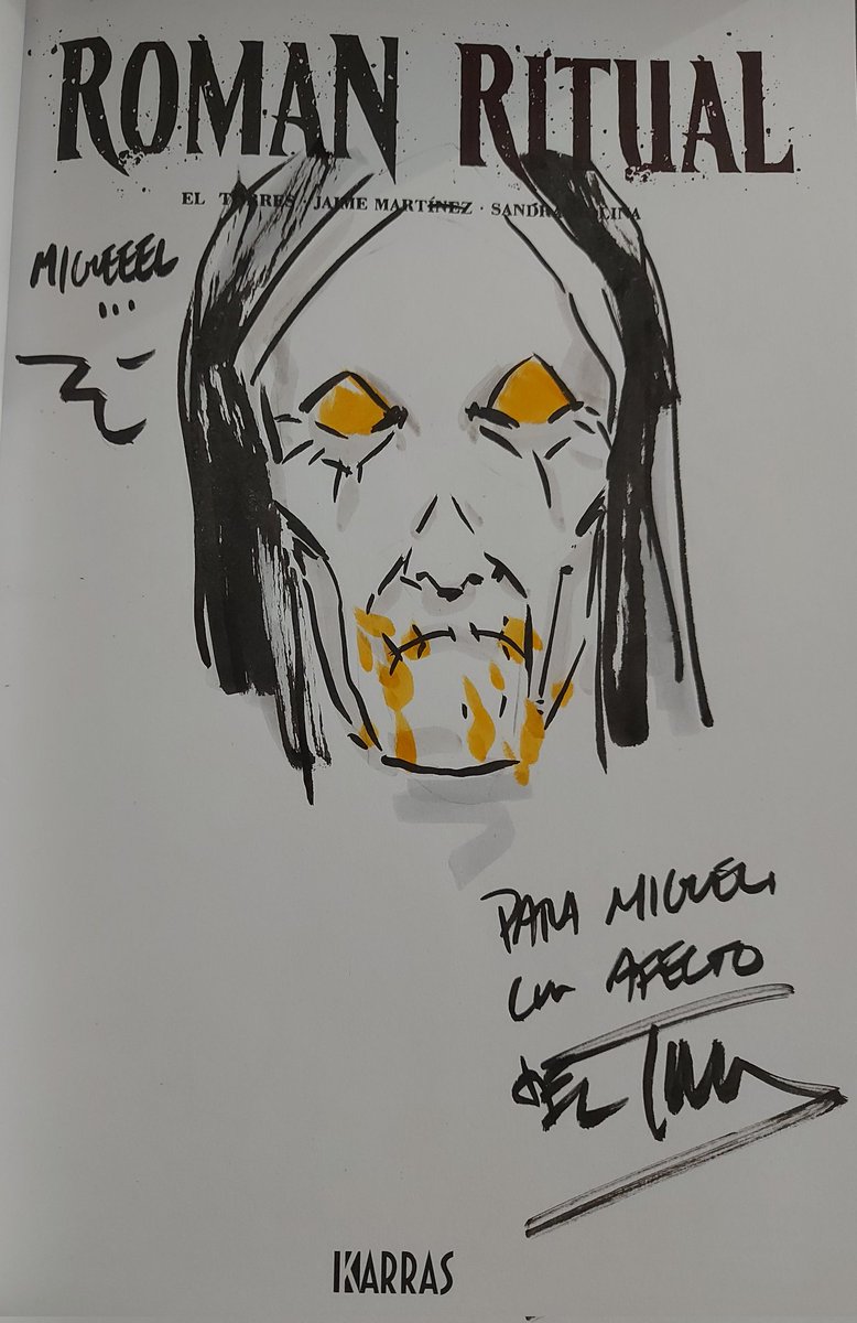 fka_srlanso's tweet photo. Y muchísimas gracias a @ElTorres72 y @jmrcomics101 por la dedicatoria en #RomanRitual, editado por @ComicsKarras. Una puta pasada!!! https://t.co/qcs7pAPJa5