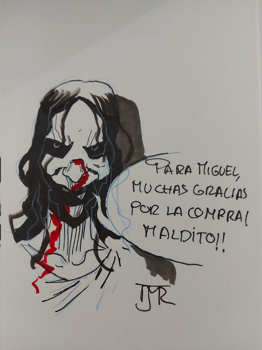 fka_srlanso's tweet photo. Y muchísimas gracias a @ElTorres72 y @jmrcomics101 por la dedicatoria en #RomanRitual, editado por @ComicsKarras. Una puta pasada!!! https://t.co/qcs7pAPJa5