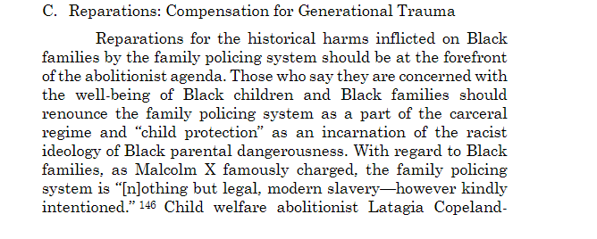 SankofaRose's tweet photo. @DorothyABrown Prof. will it discuss reparations for Black family destruction by the family policing system (a/k/a "child welfare" "child protection/CPS")? that would be awesome. @DorothyERoberts, https://t.co/YWFxB65x9C, @garbonoire https://t.co/GcMjzIqp32, @IamTagiCTyronce
#AbolishCPS https://t.co/EjPswed89X