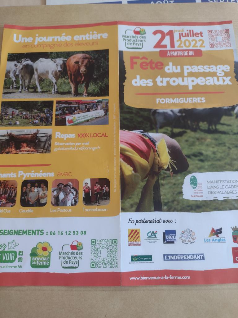 DominiqueDurini's tweet photo. @GroupamaMed la fédération des P.O a participé à la Fête du passage des troupeaux à Formiguéres en présence de la Pdte de la caisse locale du Capcir C. Pérarnaud, de collaborateurs  et du Pdt départemental G.Majoral, très agréable journée sous un beau soleil. https://t.co/1YwTk0z7zu