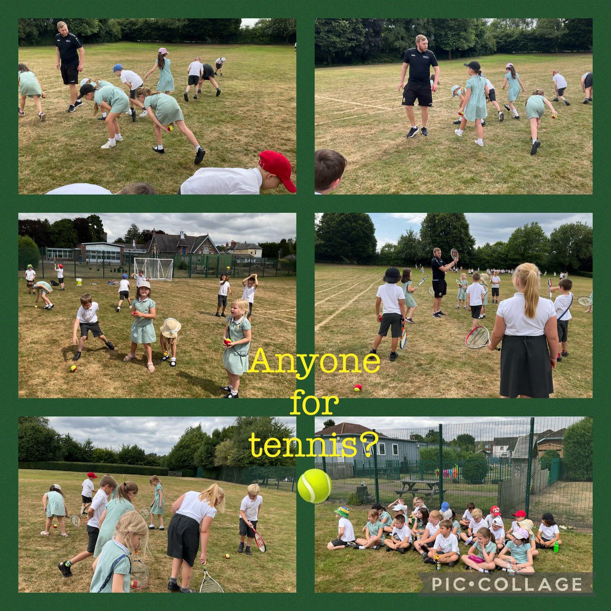 cwp_usk's tweet photo. Dosbarth Usk loved their health and well-being session again today,this time learning tennis skills. Thank you to our coach Steve from Newport Live,you were great! 🎾@cwp_usk @cwprimary @NewportLiveUK https://t.co/vwewHONRQb