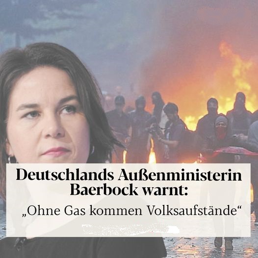 AnfangEnde3's tweet photo. Deshalb möchte sie einen Gasboykott Russlands???🥸 https://t.co/4OBAZDKlID