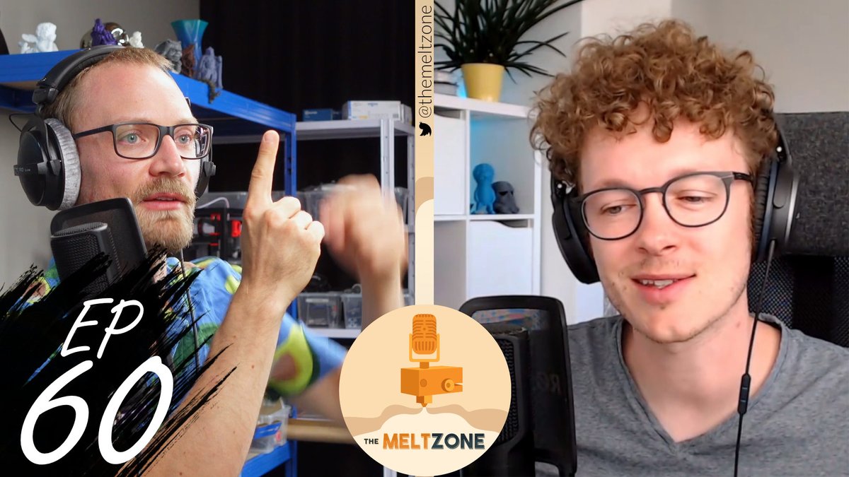 NEW EPISODE of the <a href="/TheMeltzone/">The Meltzone</a> podcast is live already! We talk about 🥵, materials failing on their own, Fuse 1+, BambuStudio source, Robot arms, ObXidian, STL subscription service &amp; home compostable PHA filament.
youtu.be/AFMwK_sccDI