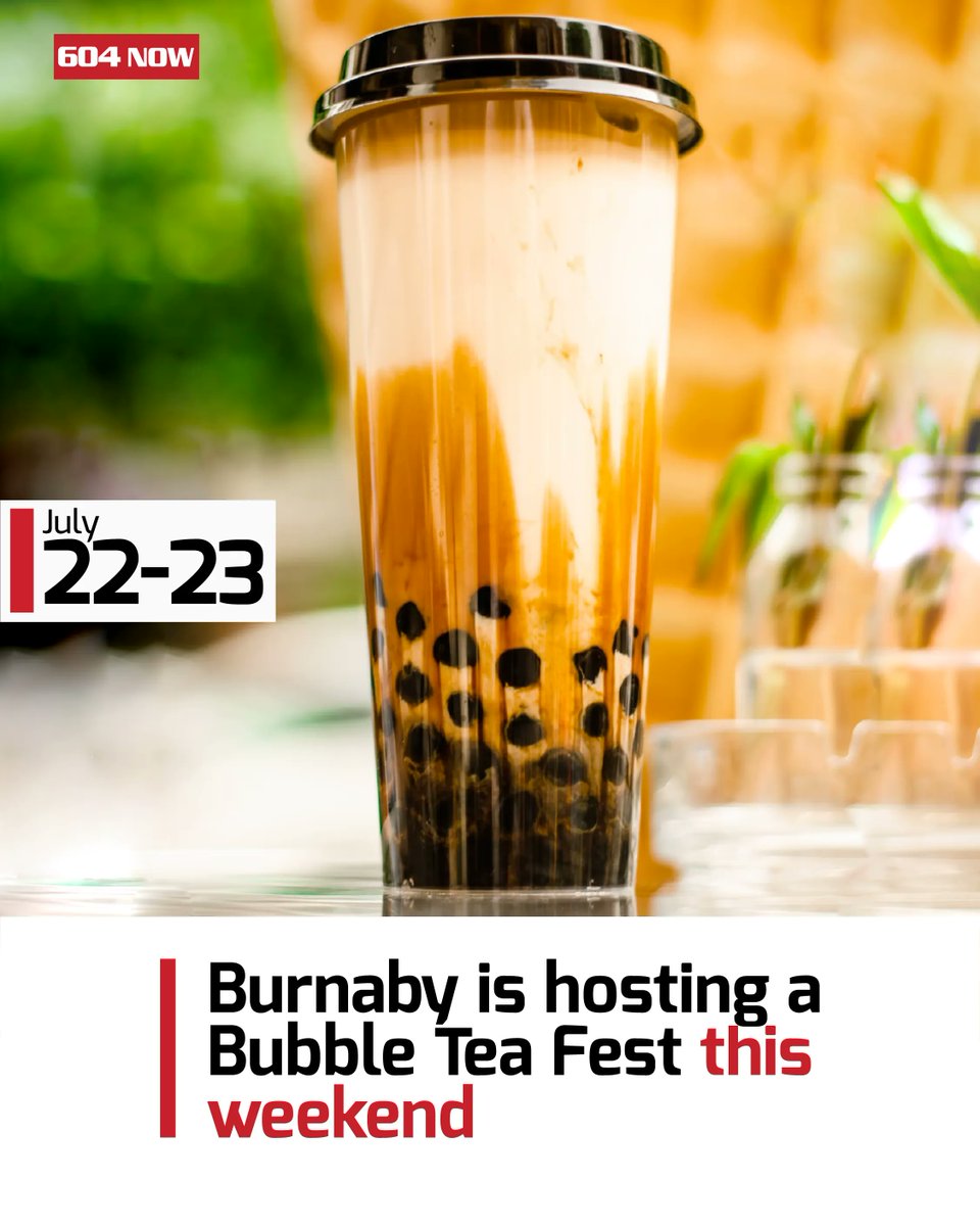 604Now's tweet photo. The largest bubble tea festival in Canada is finally happening and you can expect your favourite bubble tea vendors, great eats, contests, and entertainment all under one roof! 🧋

📍  Swangard Stadium, 3883 Imperial St
Admission: $10.00 

#Vancouver #MetroVancouver #BurnabyBC https://t.co/nIkBOmXPE4