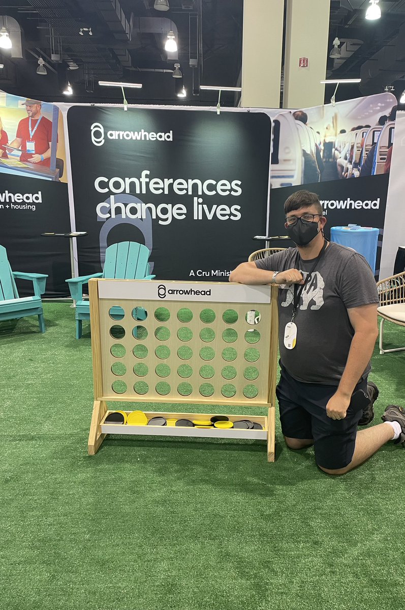 ArrowheadConf's tweet photo. Congrats Ken McDonald! Enjoy your new Connect Four set! #Cru22 https://t.co/g14FvK2Fhd
