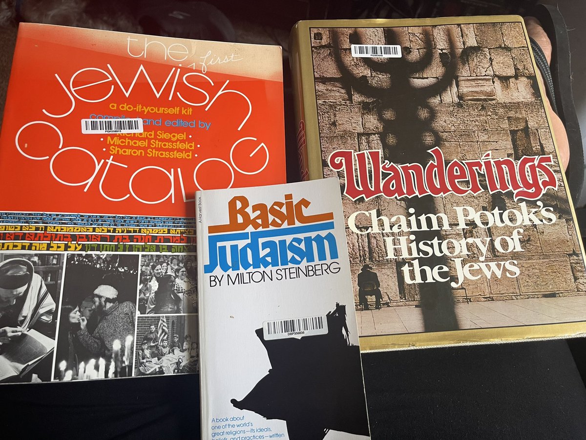 Jess_MW87's tweet photo. Some of the books my Rabbi suggested in helping me during the conversion process…I’m sure there will be more added to the list #Judaism #JewishConversion https://t.co/s6Dfcbu5K8