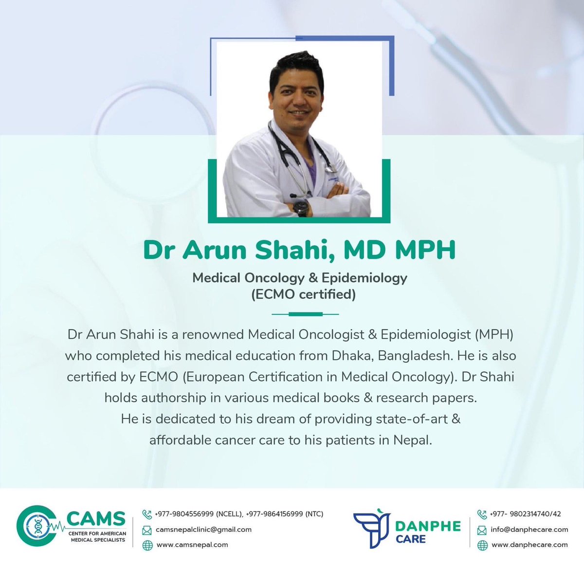 DrArunShahi1's tweet photo. Together for better Cancer care in Nepal 🇳🇵 #medicaloncology #Nepal #CancerAwareness #cancercare #cancertreatment #arunshahi #togetherforbettercancercareinnepal 
#cancerispreventable https://t.co/3CCCY3Ckgr