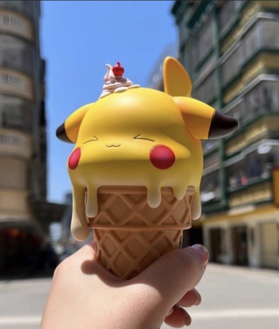 look at this Pikachu ice cream resin