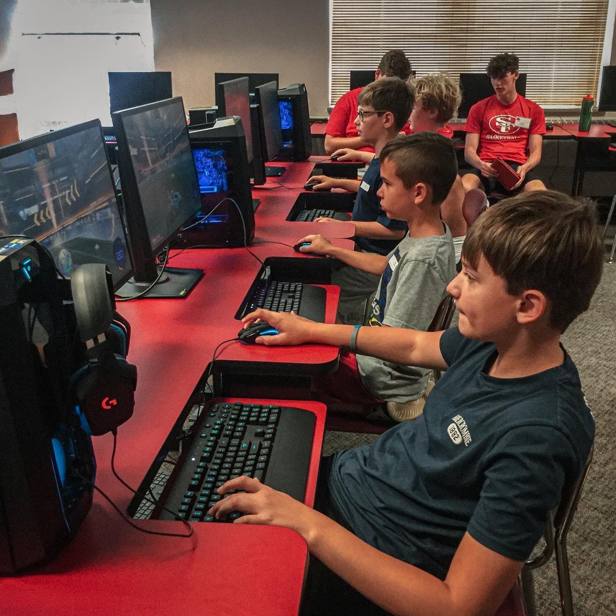 Stfrancishigh's tweet photo. The first week of Summer camp at St. Francis was a "blast" with rocket building, filming, soccer and esports! Make sure you don't miss out on the last week of exciting camps! Register with the link below. https://t.co/DTR3zt8IAx https://t.co/sAcptkOkyK