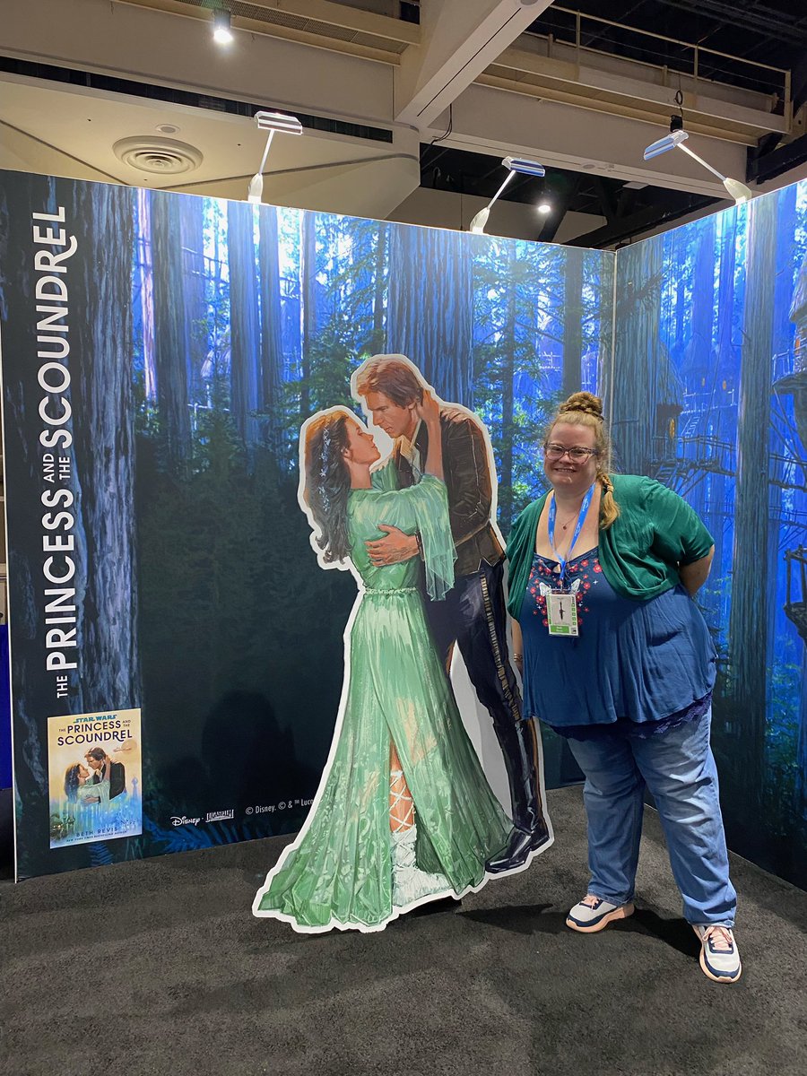 Oh hey there, @bethrevis! 💫 (Yes, we have a life-sized cutout of the princess and the scoundrel)