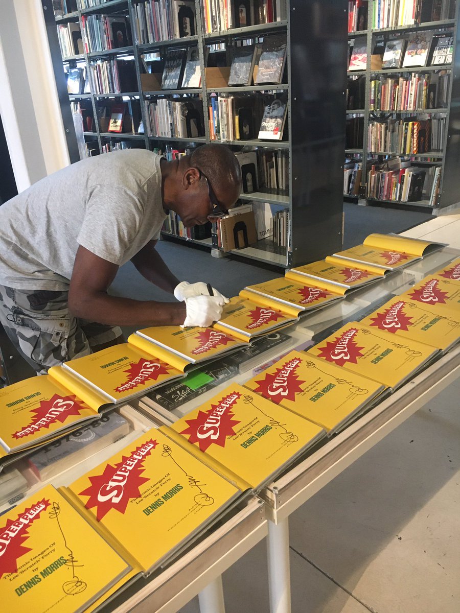 _DennisMorris's tweet photo. When in LA, get a signed copy of my #SuperPerry book at the fabulous Arcana Bookstore in Culver City! #LeescratchPerry photos by #DennisMorris https://t.co/g1yorWZbfF