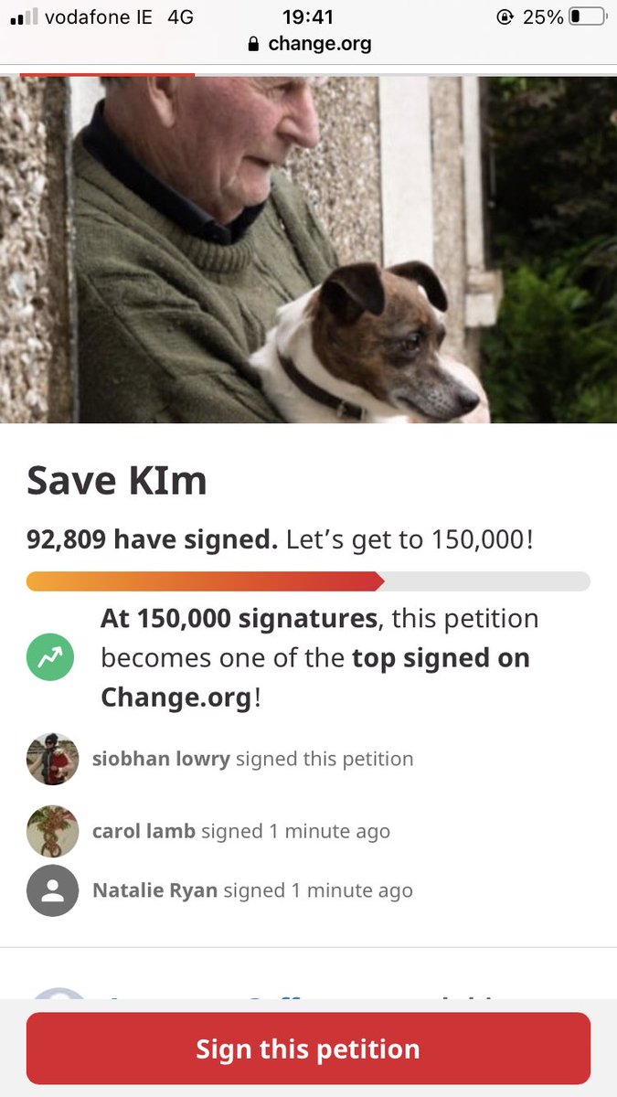 The response to this petition is amazing &amp; gives a real indication how the general public feel. Let’s keep sharing. Next stop 150000! #SaveKim chng.it/Mgp4W6Wn