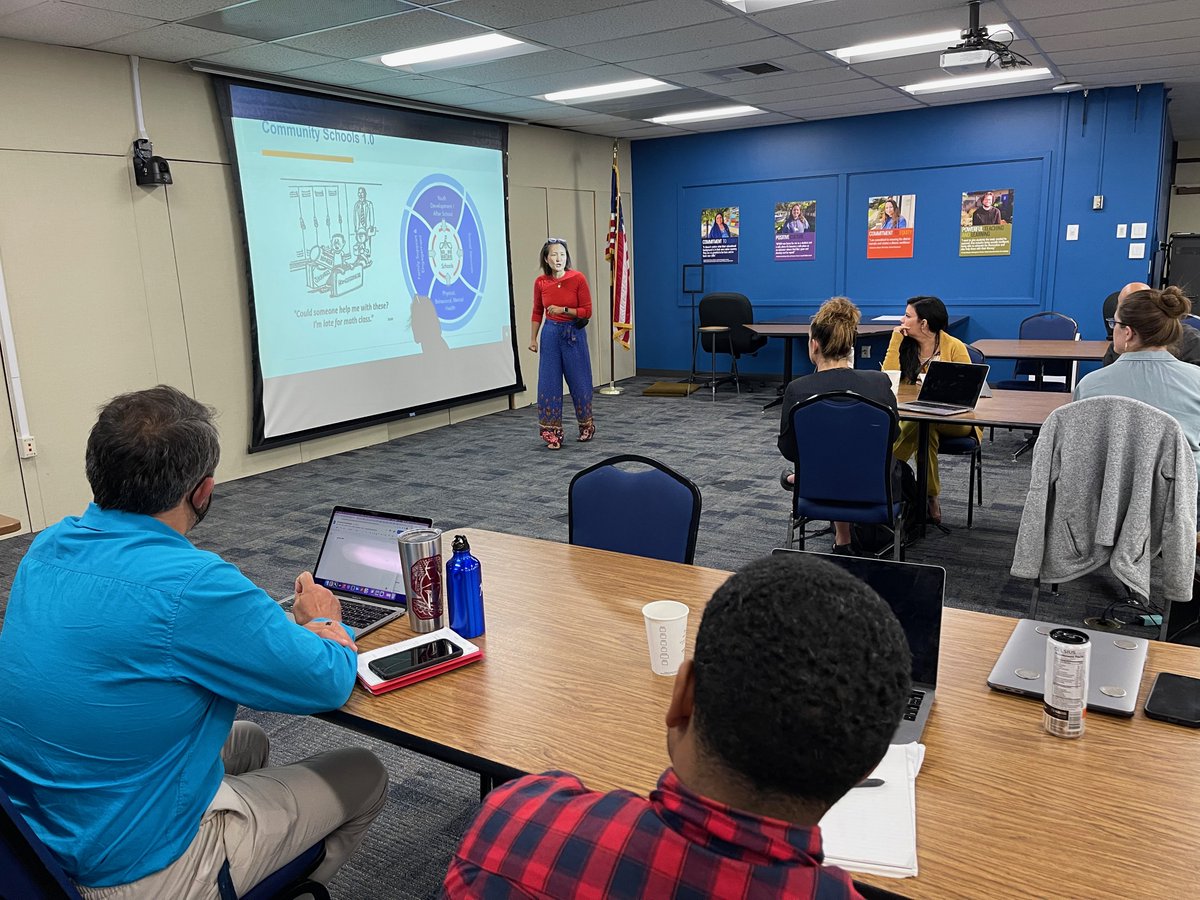 mpusdway's tweet photo. NEW: MPUSD is starting a long-term plan to improve student outcomes through a 'community school' approach.
How? A grant from @CADeptEd
Today educators from Seaside and district leaders are learning where to begin from @CommSchoolsLX
https://t.co/xdABjryvUF
#community #mpusd https://t.co/ORJaI0gn2T